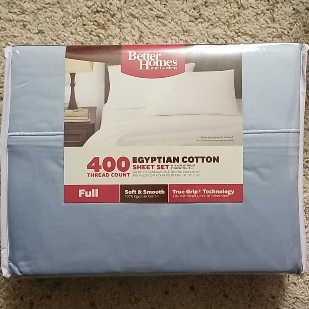 Egyptian Cotton  Sheet Set Full Size NEW